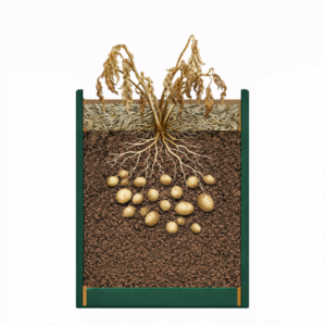 芽カキ３本残しの収穫例